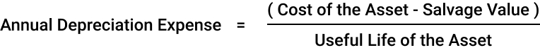 Straight-line depreciation